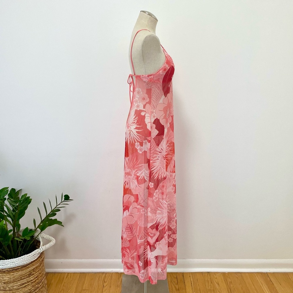 La SENZA Pink & Red Floral Slip Dress - Picture 3 of 13